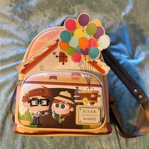 Loungefly Mini Backpack Disney Pixar Young Carl & Ellie Working Buddies Up
